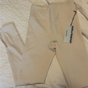 Girlfriend Collective - Cream High-Waisted Leggings